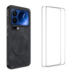 WANLONFENG For Xiaomi 17 Pro Magnetic Case  SD Series PC TPU Phone Cover with 2Pcs Screen Film