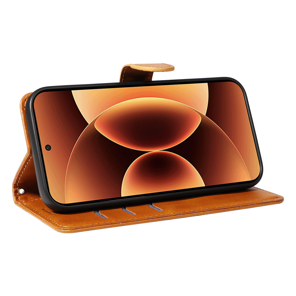 Xiaomi 17 Pro Max Plånboksfodral T-formade linjer Lädermobilfodral Stativ