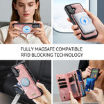CASEME For iPhone 17 Phone Cases 008 Leather Cover with Detachable Wallet and Strap
