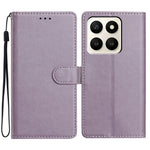 For Honor X7d 5G Leather Case Wallet Stand Phone Cover with Handy Strap