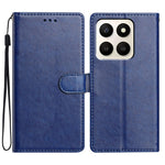 For Honor X7d 5G Leather Case Wallet Stand Phone Cover with Handy Strap