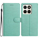 For Honor X7d 5G Leather Case Wallet Stand Phone Cover with Handy Strap
