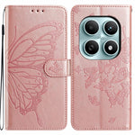 For Xiaomi Poco M8 5G / Redmi Note 15 5G (Global) Case Butterfly Imprinted Wallet Stand PU Leather Flip Phone Cover with Strap