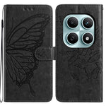 For Xiaomi Poco M8 5G / Redmi Note 15 5G (Global) Case Butterfly Imprinted Wallet Stand PU Leather Flip Phone Cover with Strap