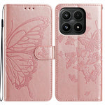 Xiaomi 17-skal med fjärilstryck, plånboksfodral i PU-läder med rem