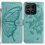 Xiaomi 17-skal med fjärilstryck, plånboksfodral i PU-läder med rem