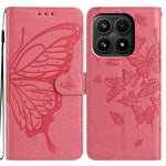 Xiaomi 17-skal med fjärilstryck, plånboksfodral i PU-läder med rem