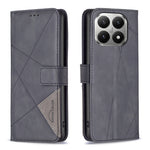 BINFEN COLOR För Xiaomi 15T mobilskal Plånboksfodral Geometriskt Präglat Läderfodral