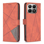BINFEN COLOR För Xiaomi 15T mobilskal Plånboksfodral Geometriskt Präglat Läderfodral