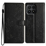 For Xiaomi 17 Wallet Phone Case Butterfly Floral Imprint Leather Flip Cover with Strap