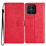 For Xiaomi 17 Wallet Phone Case Butterfly Floral Imprint Leather Flip Cover with Strap
