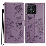 For Xiaomi 17 Wallet Phone Case Butterfly Floral Imprint Leather Flip Cover with Strap