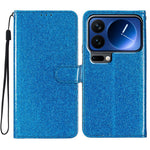 For Xiaomi 17 Pro Wallet Case Glitter Anti-Scratch Leather Stand Phone Cover with Strap