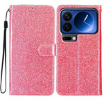 For Xiaomi 17 Pro Wallet Case Glitter Anti-Scratch Leather Stand Phone Cover with Strap