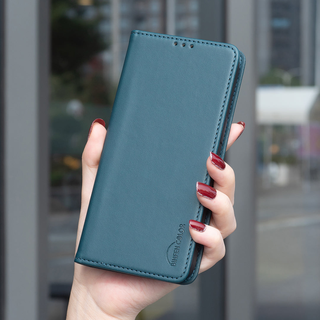BINFEN COLOR For Xiaomi 15T Leather Case  BF18 Phone Stand Cover with Card Slots