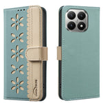 BINFEN COLOR Läderfodral för Xiaomi 15T BF36 Blommönster mobilskal RFID-blockerande plånboksställ