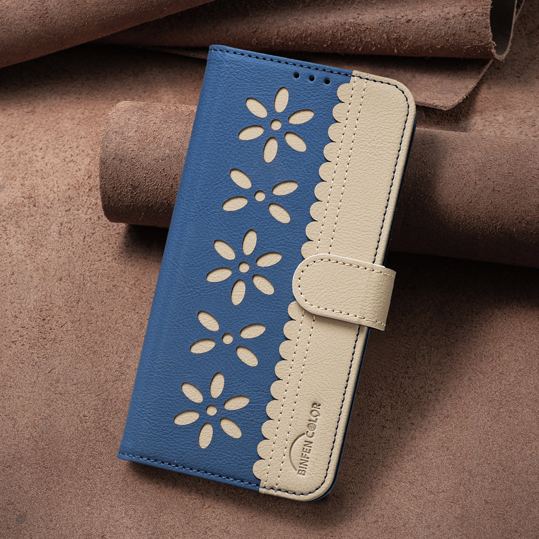 BINFEN COLOR For Xiaomi 15T Leather Case  BF36 Floral Pattern Phone Cover RFID Blocking Wallet Stand