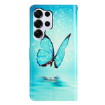 For Samsung Galaxy S26 Ultra Wallet Case PU Leather Pattern Printing Stand Phone Cover with Strap