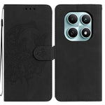 Xiaomi Poco M8 5G / Redmi Note 15 5G (Global) Fodral Fjärilsblomma Präglat PU-läder Plånboksfodral