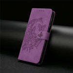 For Xiaomi 17 Pro Case Butterfly Flower Imprinted PU Leather Wallet Stand Phone Cover