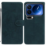 For Xiaomi 17 Pro Case Butterfly Flower Imprinted PU Leather Wallet Stand Phone Cover