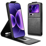 For Xiaomi 17 Pro Max Stand Case Magnetic Clasp Vertical Flip Leather Phone Cover with Card Holder