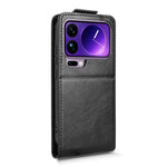 For Xiaomi 17 Pro Max Stand Case Magnetic Clasp Vertical Flip Leather Phone Cover with Card Holder