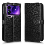 For Xiaomi 17 Pro Wallet Case Dot Pattern Imprint PU Leather Phone Cover with Wrist Strap