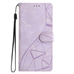 For Xiaomi Poco M8 5G / Redmi Note 15 5G (Global) Case Wallet Stand Imprinted Triangle Pattern Leather Phone Flip Cover