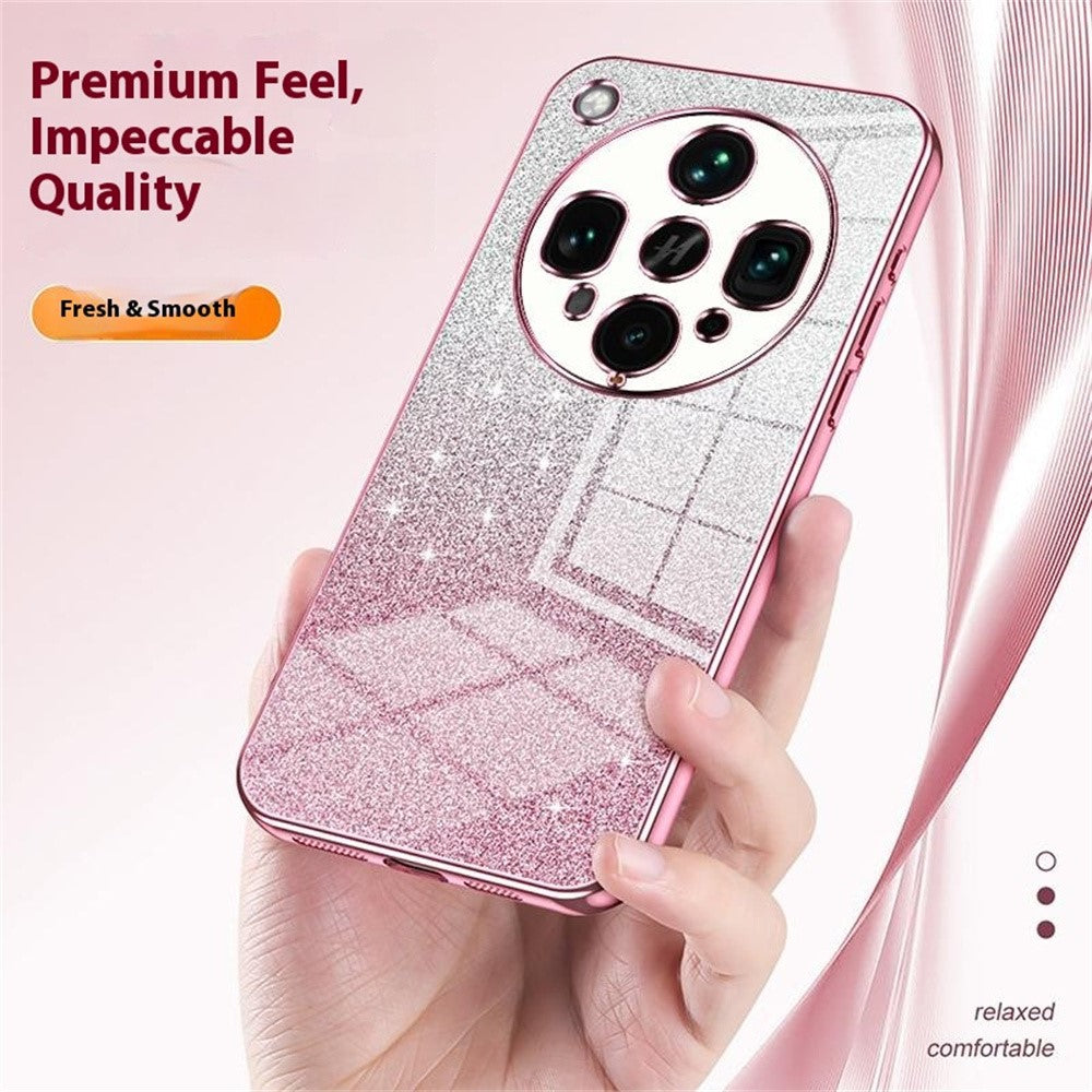 For Oppo Find X8 Ultra 5G Case Electroplating Gradient Glitter TPU Phone Cover