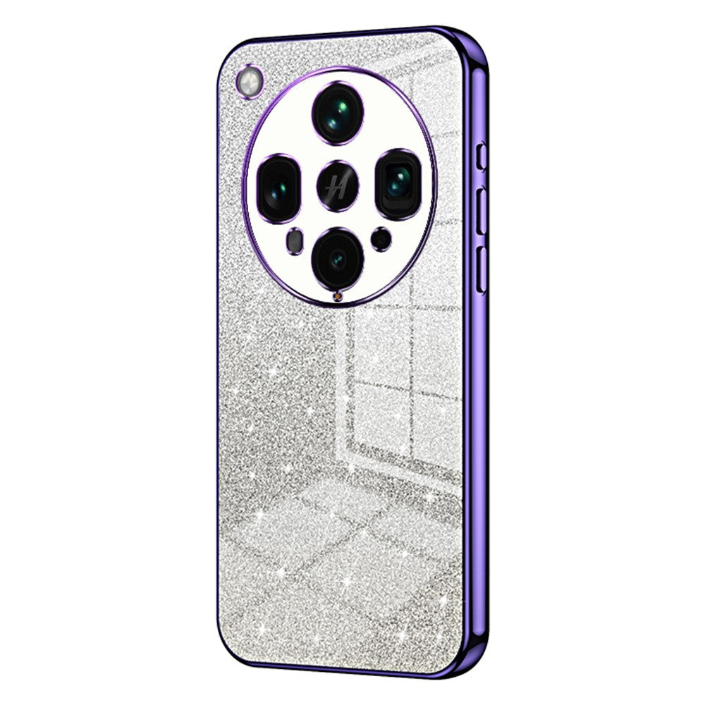 For Oppo Find X8 Ultra 5G Case Electroplating Gradient Glitter TPU Phone Cover