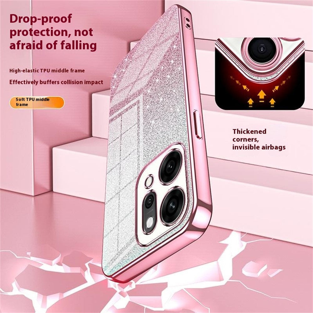 For Oppo Reno14 Pro 5G (Global) Case Electroplating Gradient Glitter TPU Phone Cover