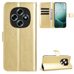 For Oppo F31 Pro 5G PU Leather Case with Strap Crazy Horse Texture Phone Wallet Cover