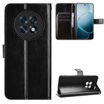 For Oppo A6 GT 5G / Oppo A6 Max 5G / Oppo F31 Pro+ 5G PU Leather Case with Strap Crazy Horse Texture Phone Wallet Cover