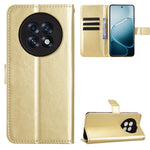 For Oppo A6 GT 5G / Oppo A6 Max 5G / Oppo F31 Pro+ 5G PU Leather Case with Strap Crazy Horse Texture Phone Wallet Cover
