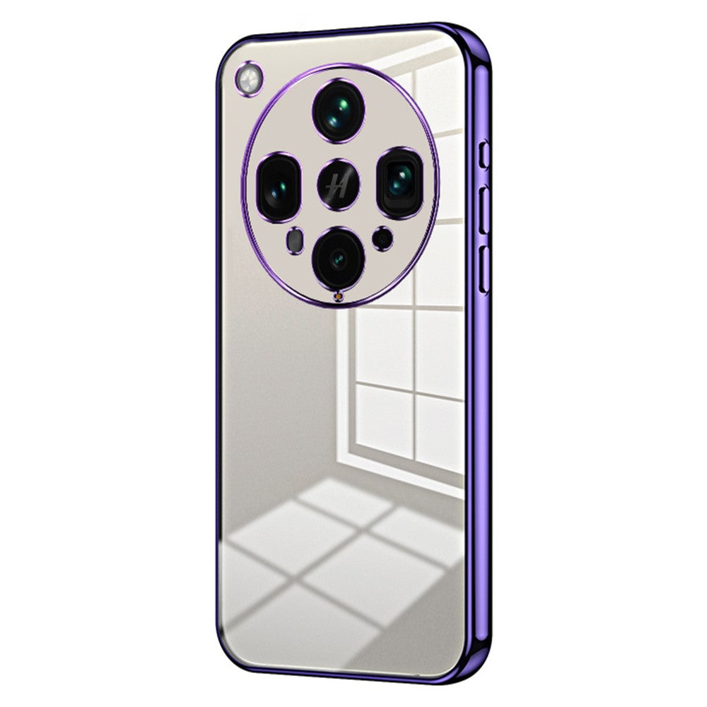 For Oppo Find X8 Ultra 5G Case Electroplating Frame Soft TPU Phone Cover