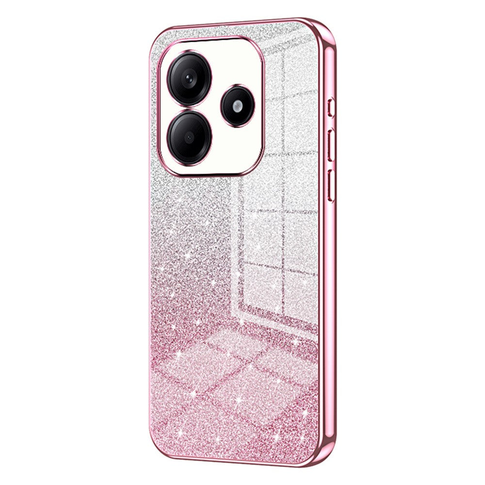 For Xiaomi Redmi Note 14 4G (163.25mm) Case Electroplating Gradient Glitter TPU Phone Cover