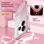 For Xiaomi Redmi Note 14 4G (163.25mm) Case Electroplating Gradient Glitter TPU Phone Cover