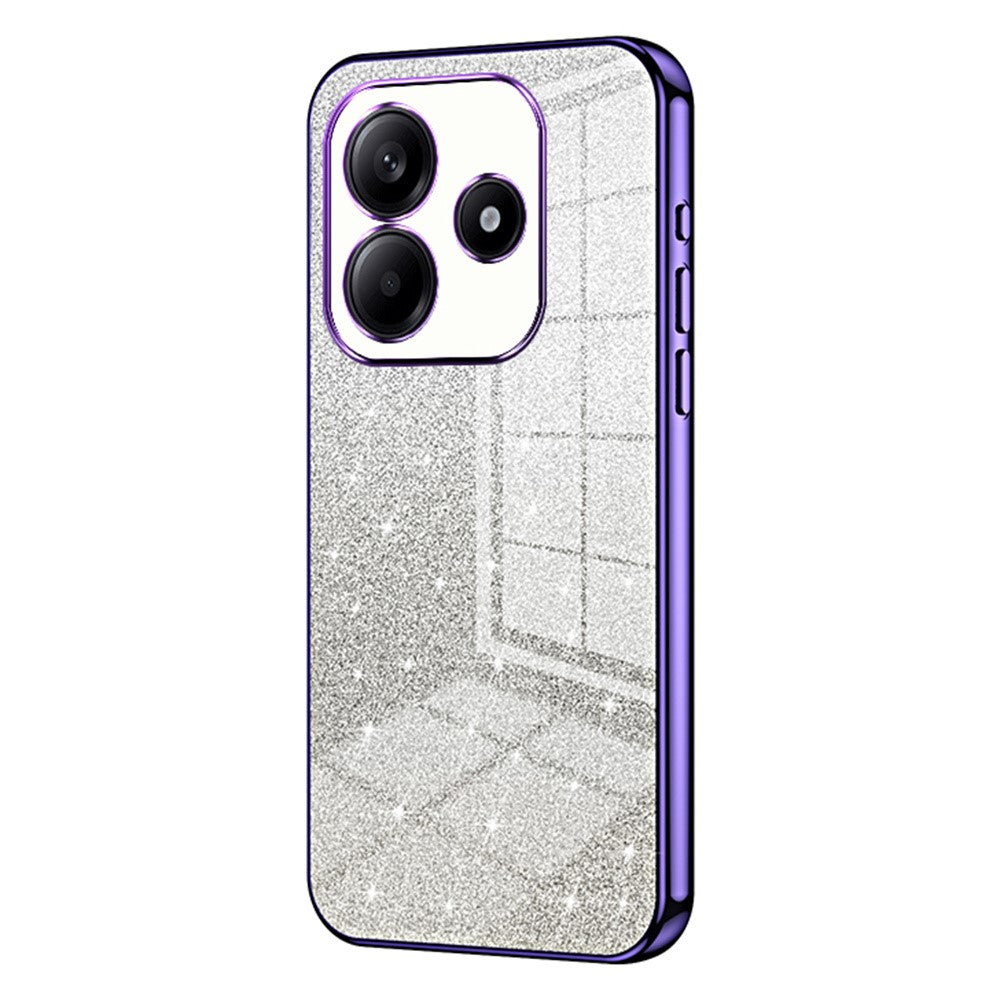 For Xiaomi Redmi Note 14 4G (163.25mm) Case Electroplating Gradient Glitter TPU Phone Cover