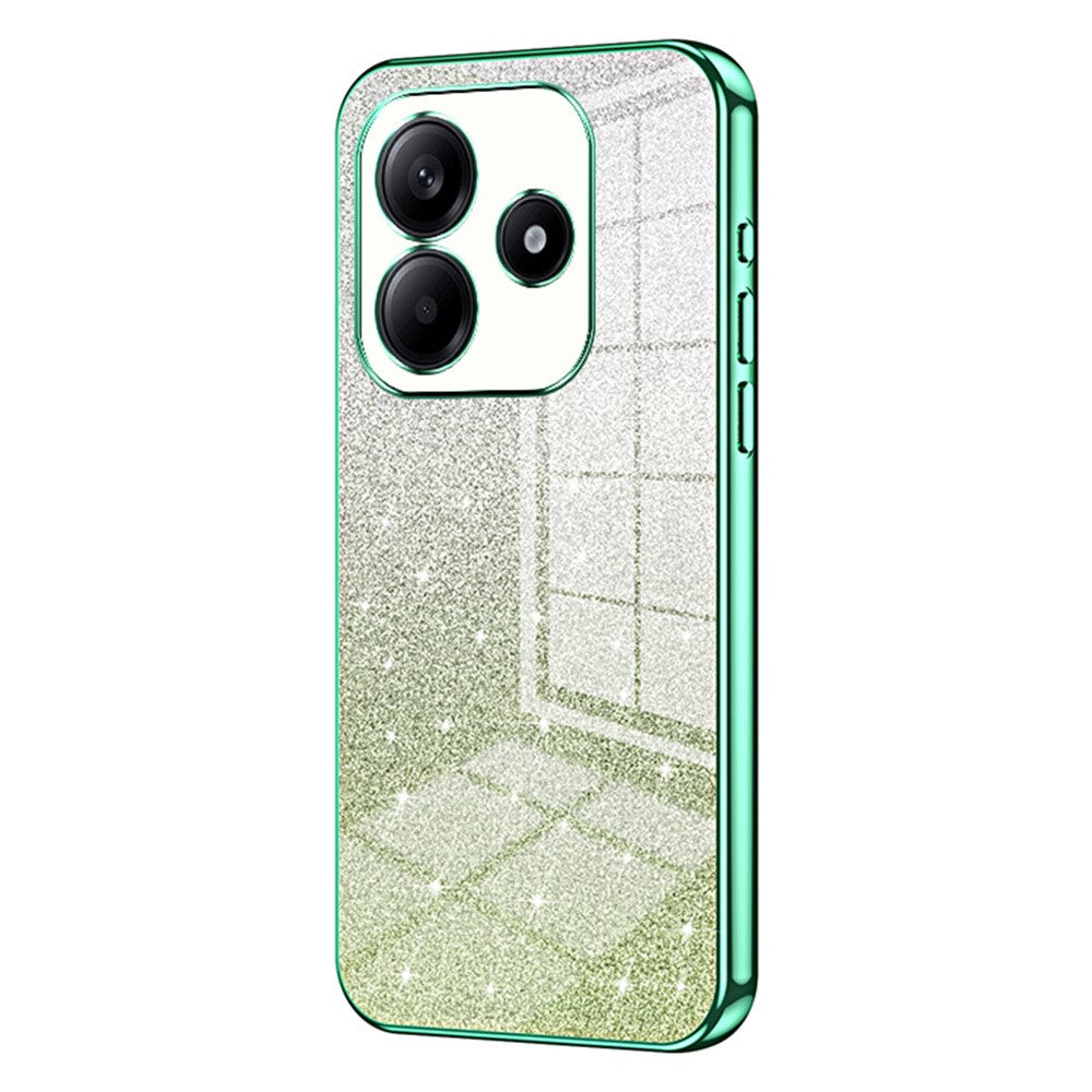For Xiaomi Redmi Note 14 4G (163.25mm) Case Electroplating Gradient Glitter TPU Phone Cover