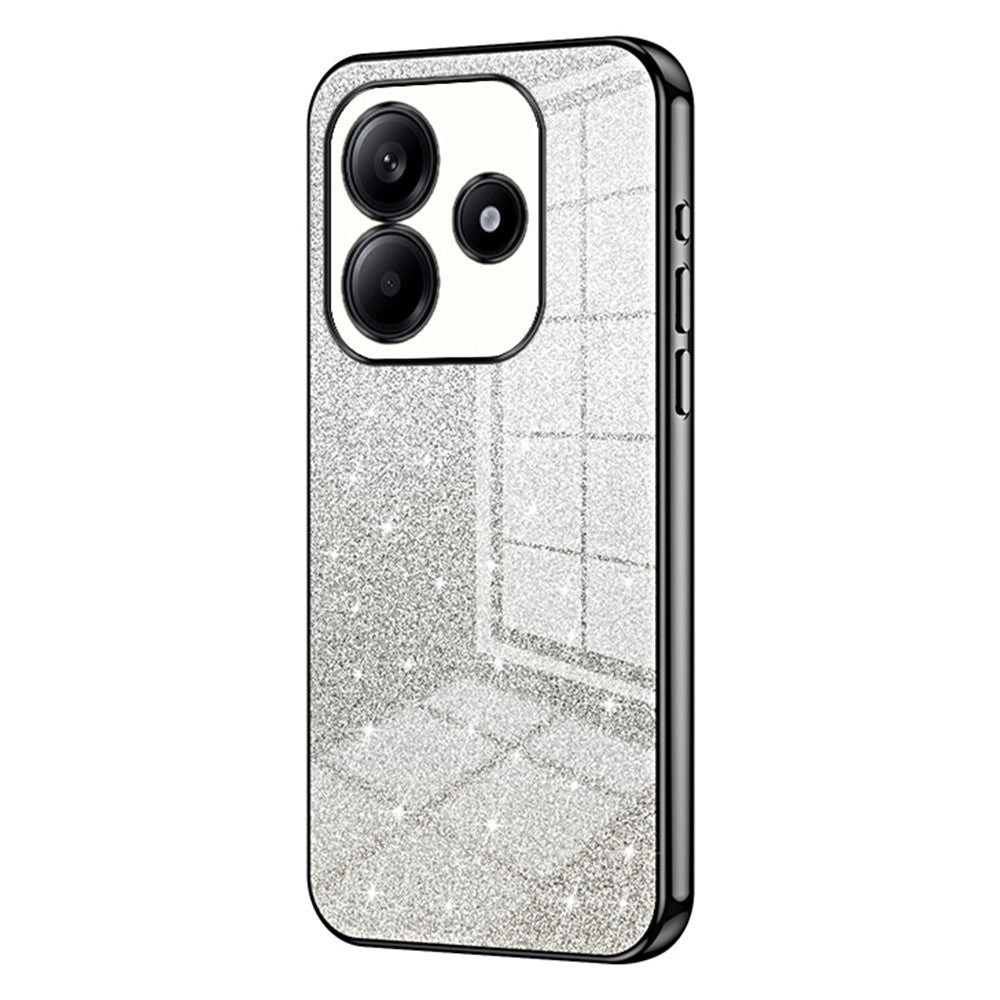 For Xiaomi Redmi Note 14 4G (163.25mm) Case Electroplating Gradient Glitter TPU Phone Cover