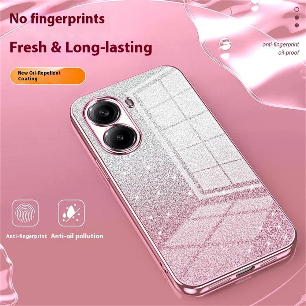 For Xiaomi Redmi Turbo 4 5G / Poco X7 Pro 5G Case Electroplating Gradient Glitter TPU Phone Cover