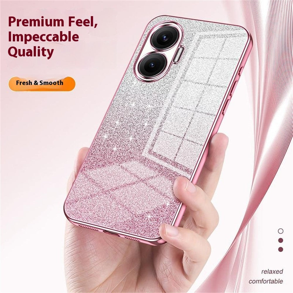 For Xiaomi Redmi Turbo 4 Pro 5G / Poco F7 5G Case Electroplating Gradient Glitter TPU Phone Cover