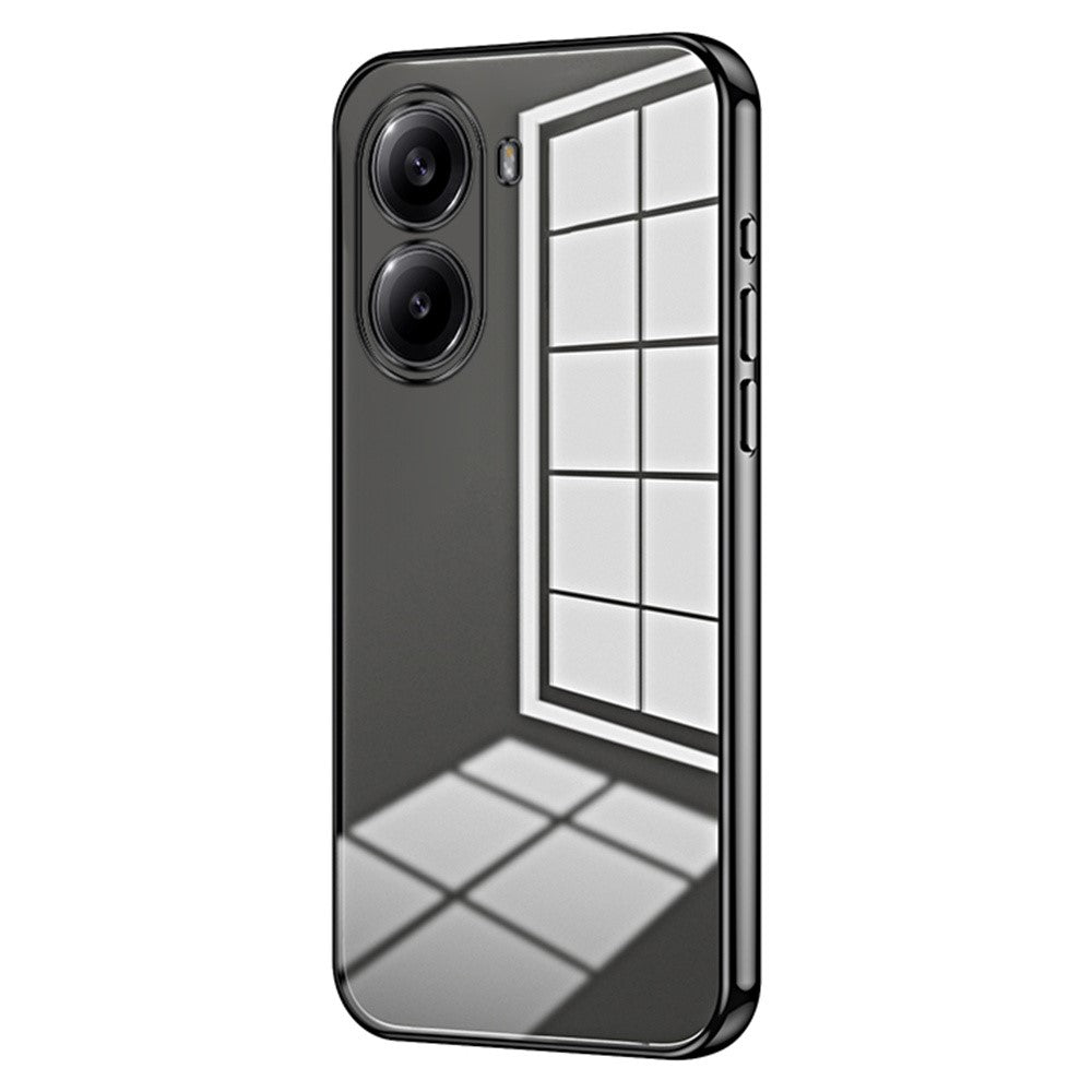 Xiaomi Redmi Turbo 4 5G / Poco X7 Pro 5G-skal Galvaniserad Ram Mjukt TPU mobilskal