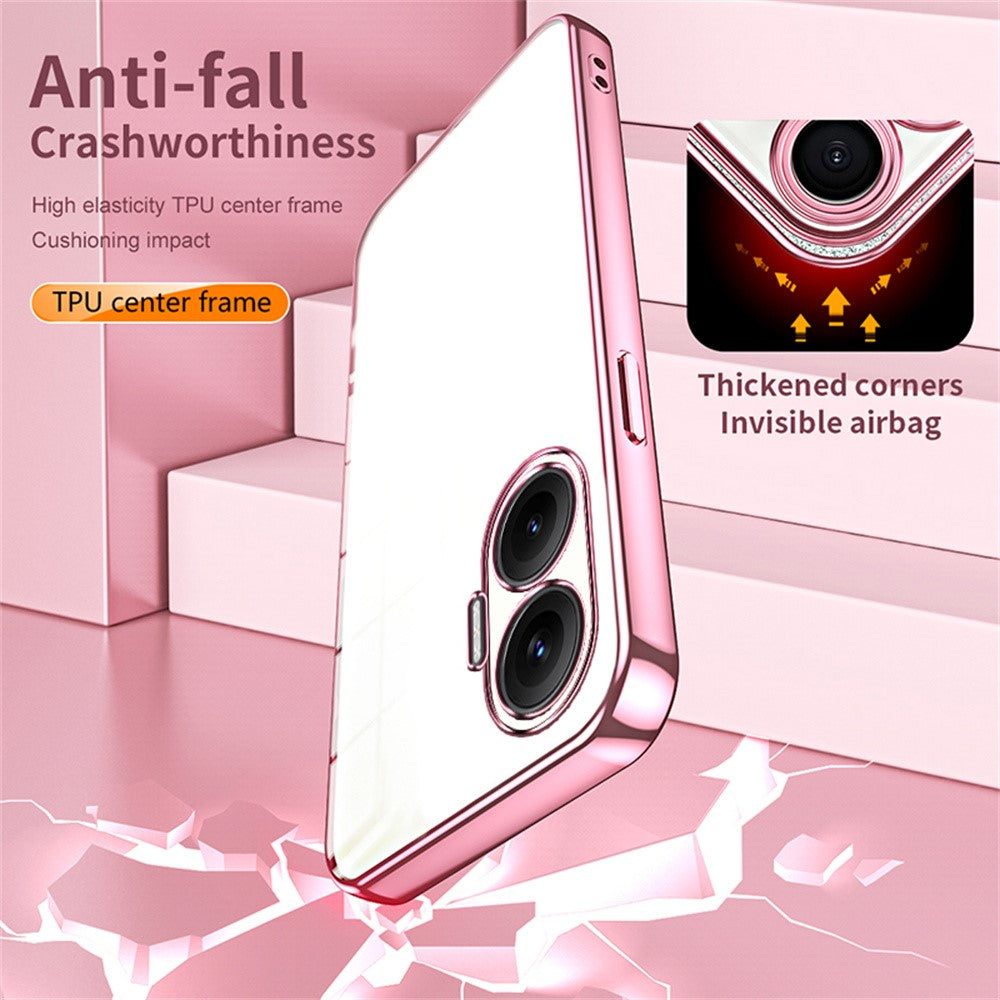 For Xiaomi Redmi Turbo 4 Pro 5G / Poco F7 5G Case Electroplating Frame Soft TPU Phone Cover
