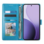 For Xiaomi 17 Pro Max Wallet Case Butterfly Floral Imprint PU Leather Phone Cover with Wrist Strap