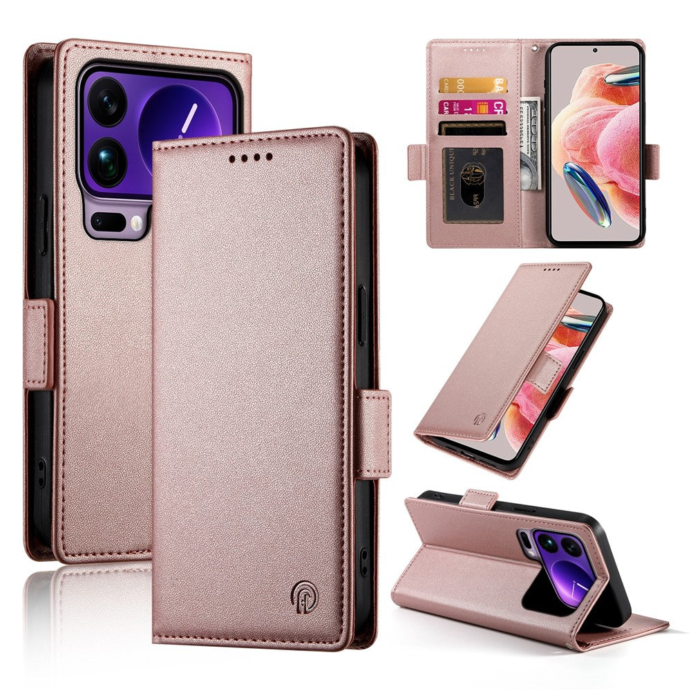 For Xiaomi 17 Pro Max Stand Case PU Leather Wallet Phone Cover
