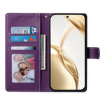 For Xiaomi 17 Pro Max Case Magnetic Snap Litchi Texture Leather Wallet Phone Cover with Wrist Strap