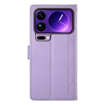 For Xiaomi 17 Pro Max Wallet Case Rhombus Stitching Stand Leather Phone Cover with Long  /  Short Strap