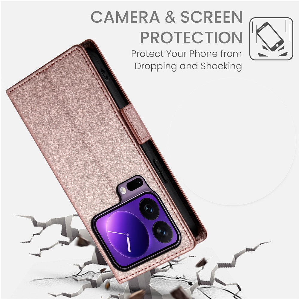 For Xiaomi 17 Pro Stand Case PU Leather Wallet Phone Cover